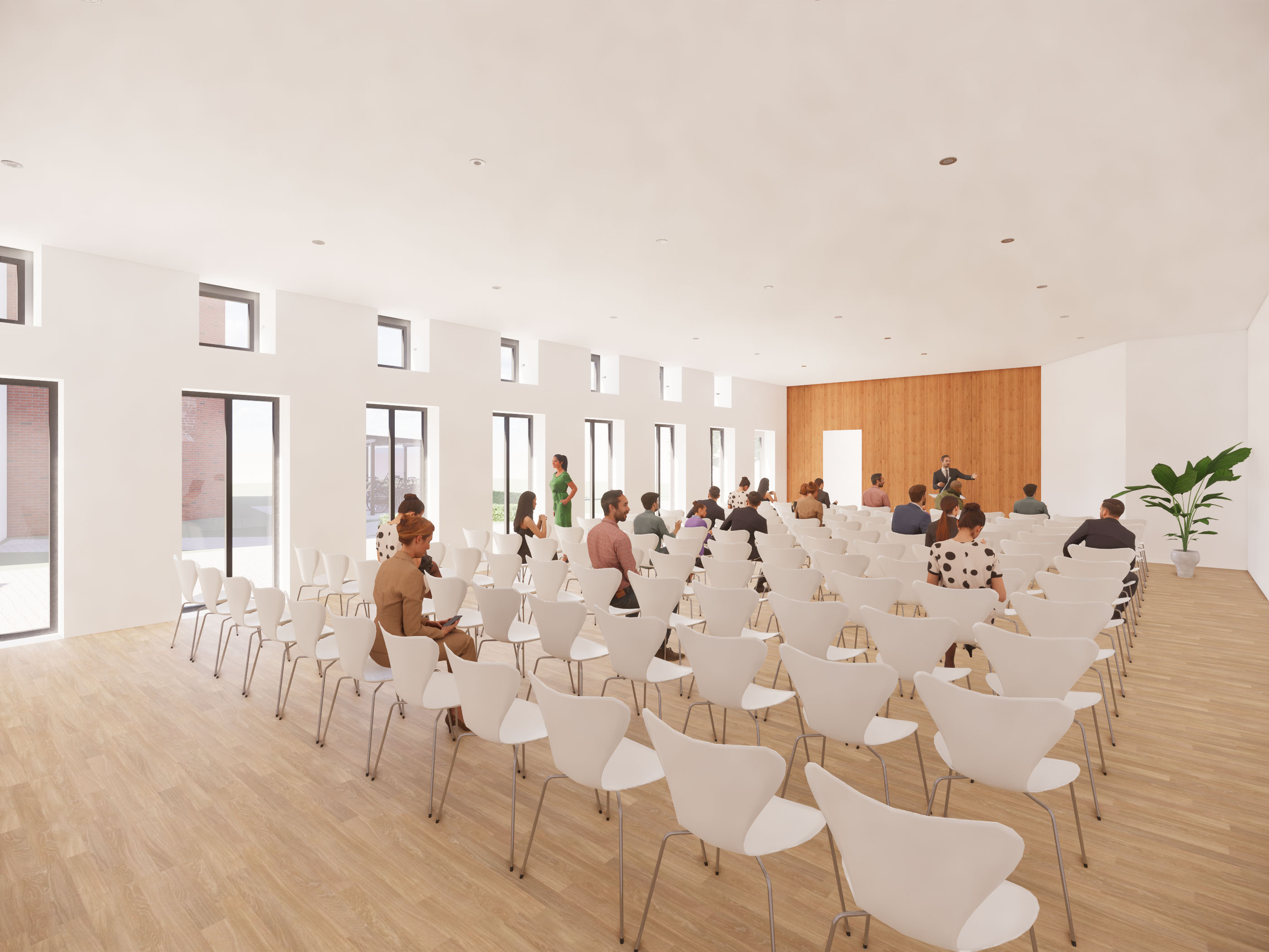 Kerkzaal en appartementen Wateringen